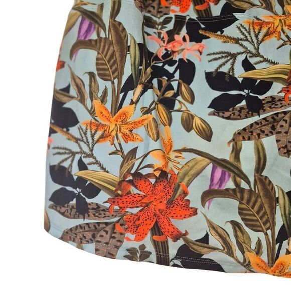 Foray Golf Women's Aqua & Multicolor Floral Hot Tropics Floral Poly/Spandex Skor - Picture 2 of 11